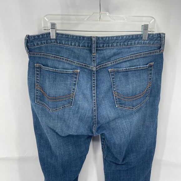Old Navy Women's The Dreamer Jeans flare Denim Medium Wash Blue Size 14 - Picture 3 of 9